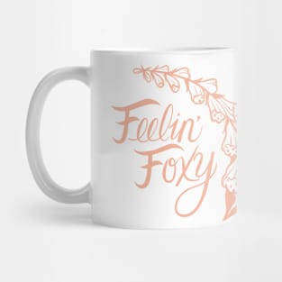 Feelin' Foxy Peach Foxglove Mug